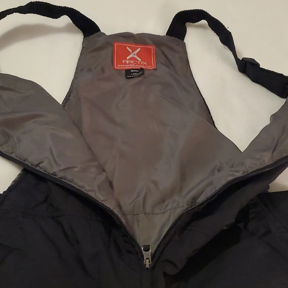 Black Arctix Snow Bibs. Women's LG - Picture 6 of 14